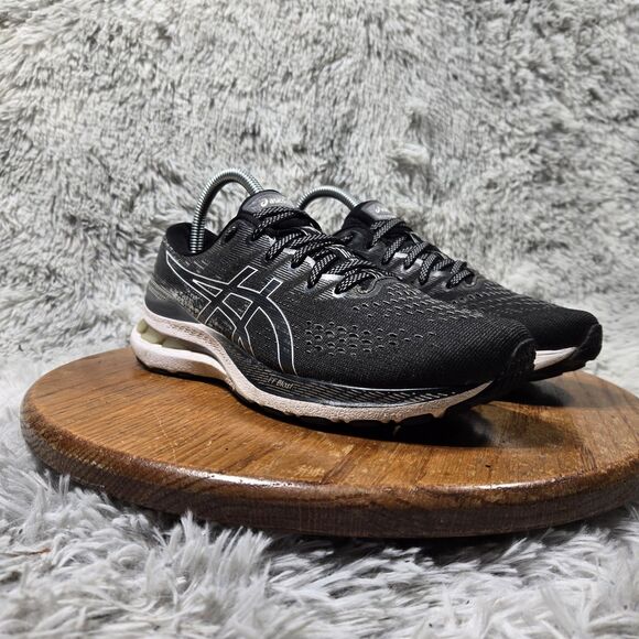 AsicsGel Kayano 28 Womens Size 8 Athletic Running Shoes Black/White Sneakers - Picture 1 of 13